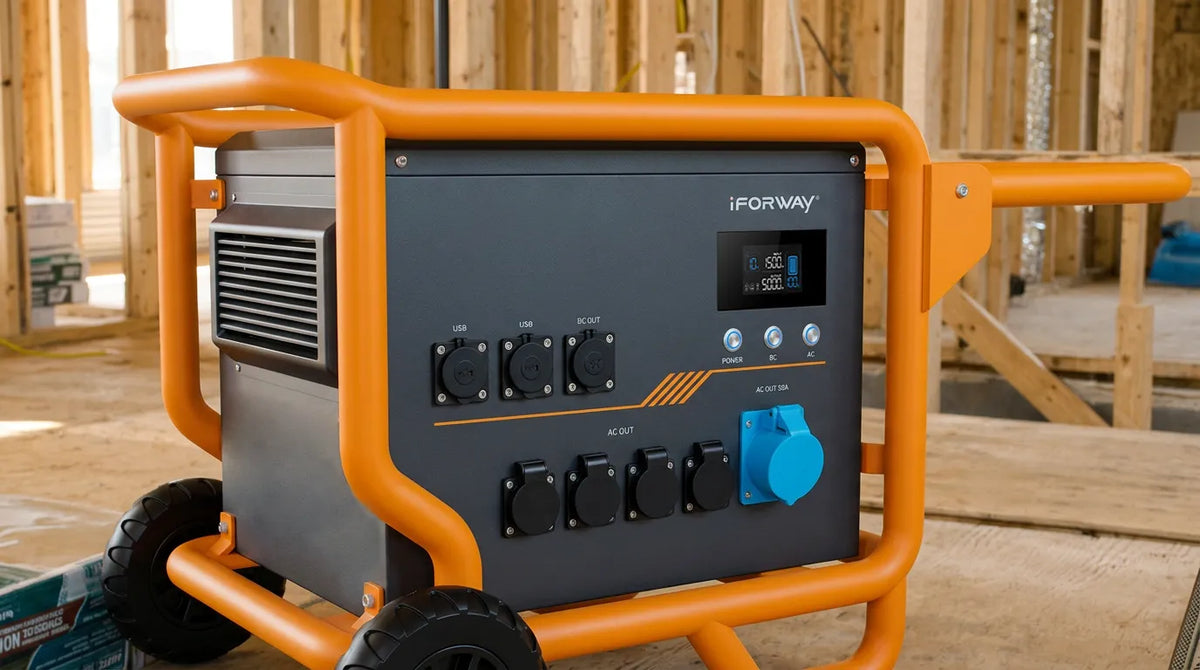iFORWAY M5003 6000W portable power station for construction sites