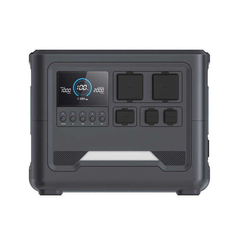 Battery Storage Power Station with LCD Display