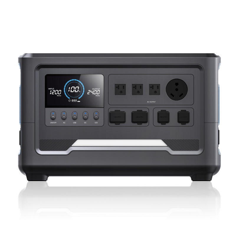 Battery Storage Power Station with LCD Display