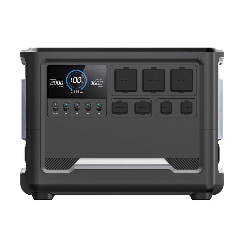 Battery Storage Power Station with LCD Display