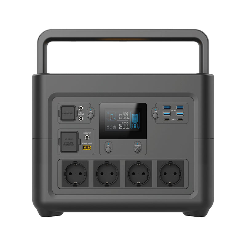 Battery Storage Power Station with LCD Display