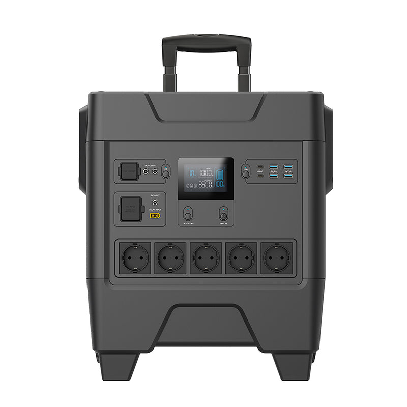 Battery Storage Power Station with LCD Display