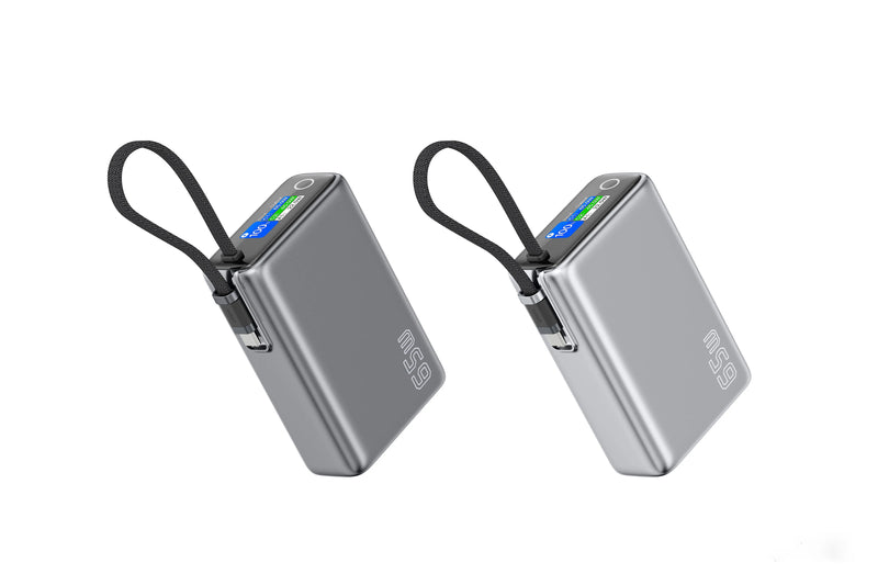 Power Bank with Built-in Cables