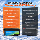 iFORWAY 12.8V 196Ah Bluetooth LiFePO4 battery compared with AGM lead-acid battery