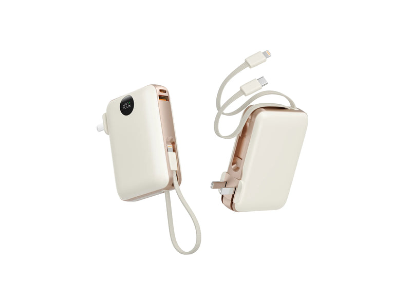Power Bank with Built-in Cables